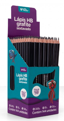 LAPIS PRETO HB - SEXTAVADO CX C/ 144 UN - 1211031 - ONDA