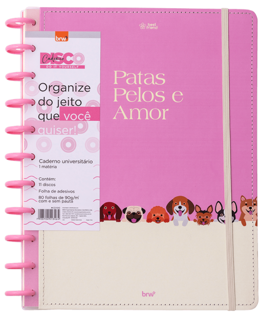 CADERNO INTELIGENTE UNIVERSITARIO 80FLS -  BEST FRIEND - UN - CD1016 - BRW