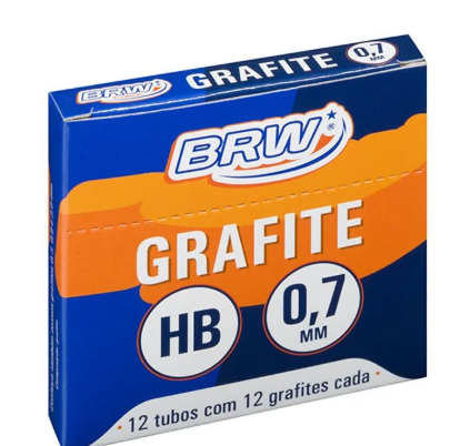 GRAFITE 0,7 TUBINHO C/ 12 UN -  CAIXA C/ 12 - GF0701 - BRW