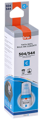 TINTA REFIL PARA EPSON - 544/504 - CIANO/AZUL - 70ml - UN - TR5441 - BRW