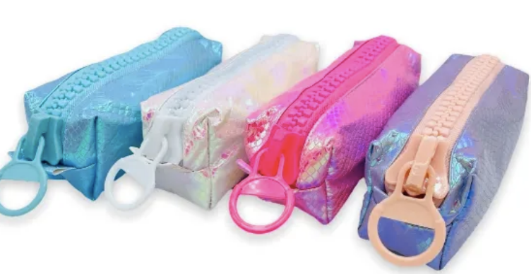 27490 - ESTOJO BIG ZIPER - ESCAMAS METALIZADO - C/ ZIPER ESPECIAL - PCT C/ 12UN - YINS