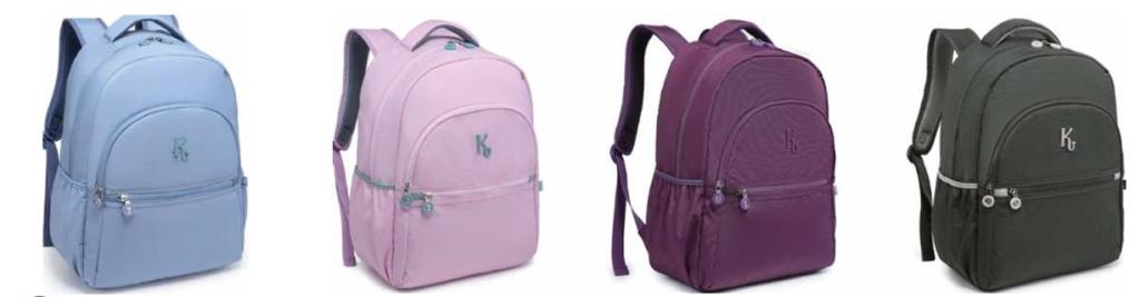 2603 - MOCHILA FEMININA KIKA - TECTEL - CORES SORTIDAS - KIKA
