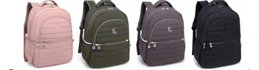 2605 - MOCHILA FEMININA KIKA - TECTEL CORES SORTIDAS - KIKA
