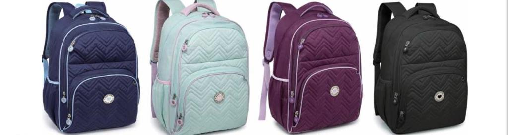 2610 - MOCHILA FEMININA KIKA - BORDADA - CORES SORTIDAS - KIKA