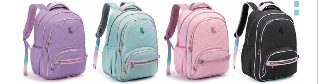 2615 - MOCHILA FEMININA KIKA - BORDADA CORES SORTIDAS - KIKA