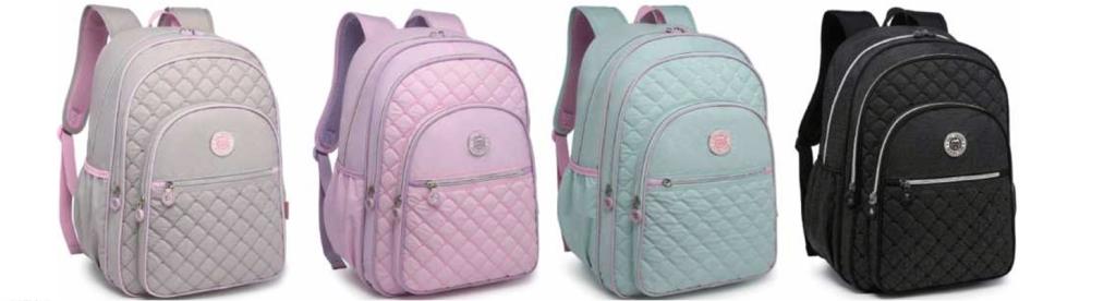 2629 - MOCHILA FEMININA KIKA - BORDADA CORES SORTIDAS - KIKA