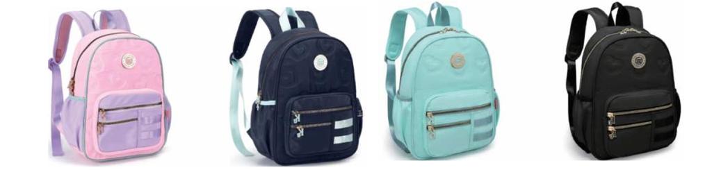 2623 -  MOCHILAS COSTAS 13 - JUVENIL PEQUENA - BORDADA PREMIUM - KIKA