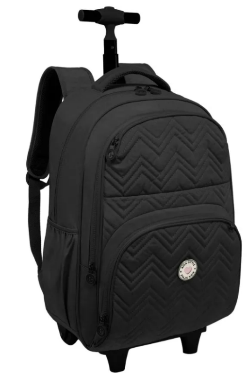 2670 -  MOCHILA 2 RODAS - PREMIUM BORDADA - KIKA