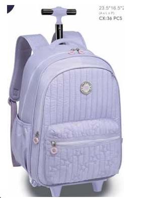 2673 -  MOCHILA 2 RODAS - PREMIUM BORDADA - KIKA