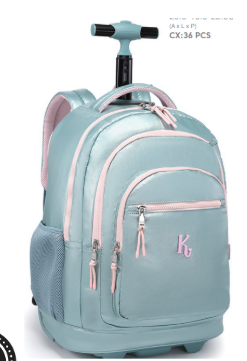 2685 -  MOCHILA RODAS PREMIUM - BIG RODAS  - PREMIUM METALISADA - KIKA
