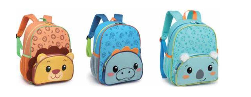 2610 - MOCHILA COSTAS INFANTIL BABY - 14 - ZOO - NOVA RIO