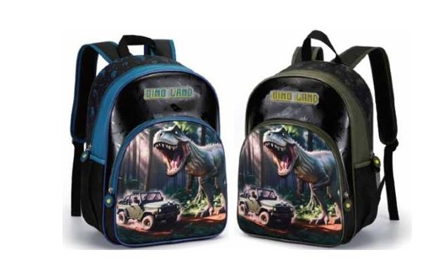 2643 -MOCHILA COSTAS INFANTIL - DINOSSAURO - NOVA RIO