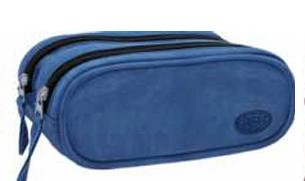 25432 AZ - ESTOJO DUPLO - CAMURCA AZUL - PACK N GO