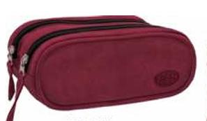 25432 VI - ESTOJO DUPLO - CAMURCA VINHO - PACK N GO