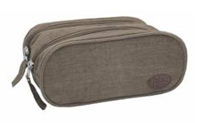 25442 MR - ESTOJO DUPLO - LONA MARROM - PACK N GO