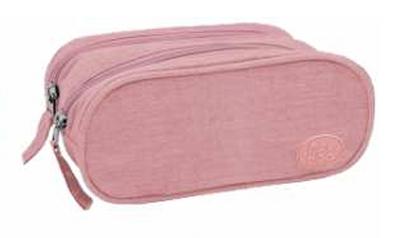 25442 RS - ESTOJO DUPLO - LONA ROSA - PACK N GO