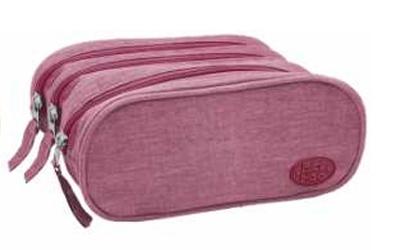 25443 VI - ESTOJO TRIPLO - LONA VINHO - PACK N GO