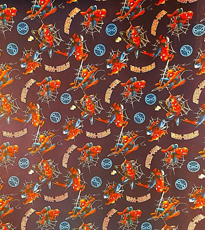 PLASTICO ADESIVO - METALIZADO - INFANTIL MASCULINO - HOMEM ARANHA - 10 MTS - 5356 -  DAC