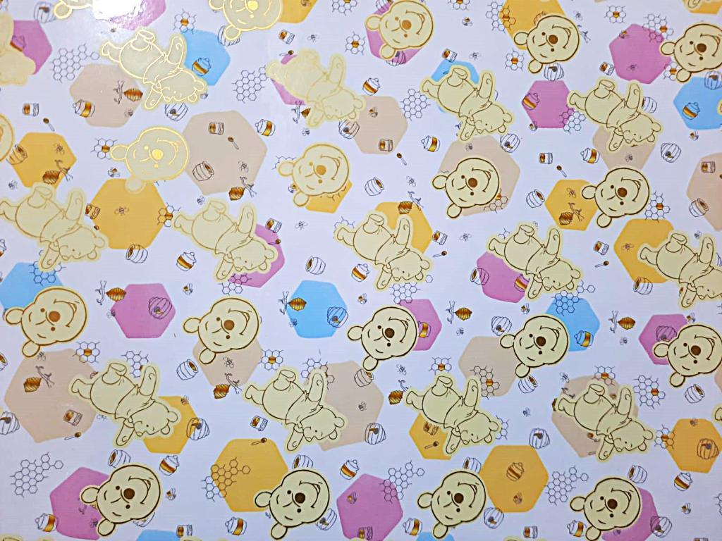 PLASTICO ADESIVO - INFANTIL FEMININO - POOH - 10 MTS - 5371 -  DAC