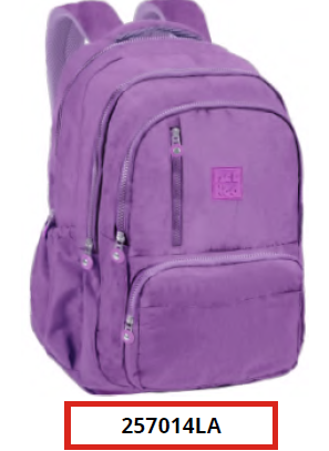 257014LA  - MOCHILA - LAVANDA - COSTAS PACK N GO