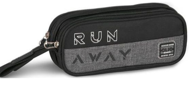 24064 - ESTOJO DUPLO - RUN AWAY - PRETO - CLIO