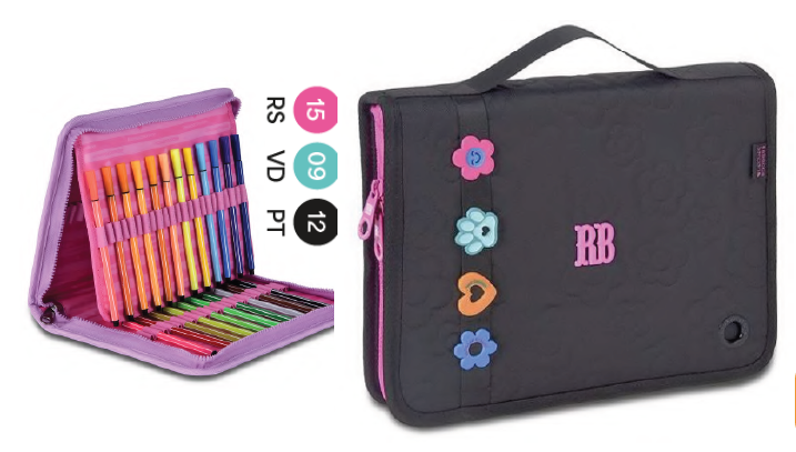 26233 - ESTOJO FICHARIO BOX - REBECA BOMBOM - CORES SORTIDA - CLIO