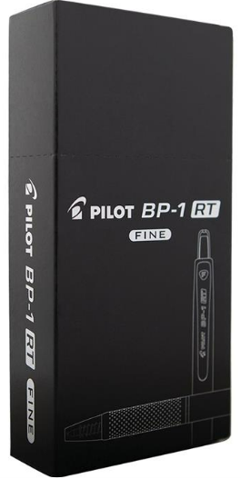 CANETA ESFEROGRAFICA - RETRATIL - GRIP 0.7 - CX C/ 12UN - PRETO - 2410056 - PILOT