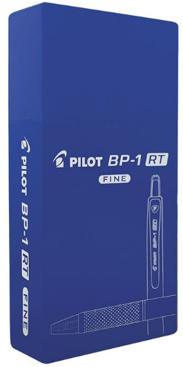 CANETA ESFEROGRAFICA - RETRATIL 0,7 - CX C/ 12UN - AZUL -  BP-1 RT - PILOT