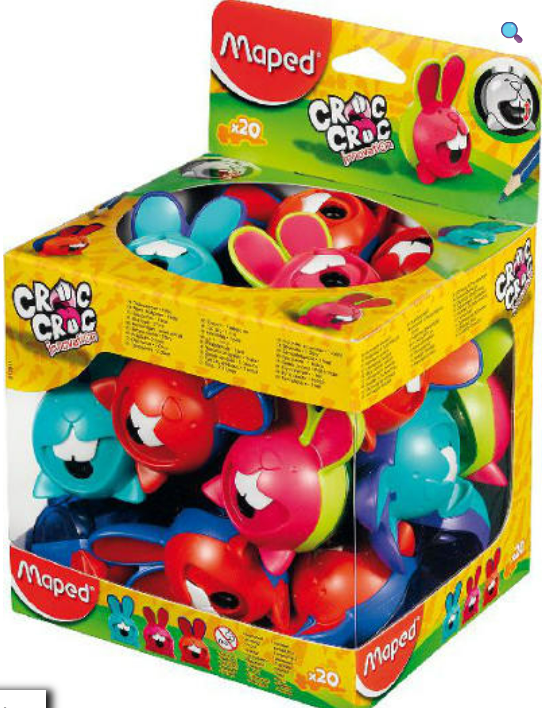 APONTADOR  COELHO - CROC CROC - CX C/ 20UN - CORES SORTIDAS - 017611 - MAPED