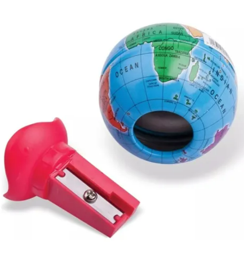 APONTADOR  UM FURO - GLOBO TERRESTRE - CX C/ 16UN - 051111 - MAPED