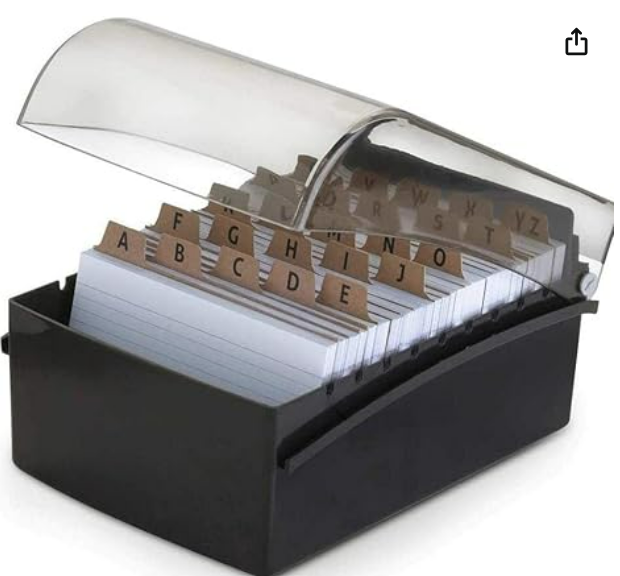 FICHARIO DE MESA 6 X 9 - FICHEIRO - TAMPA CRISTAL - 10350003 - VALEU