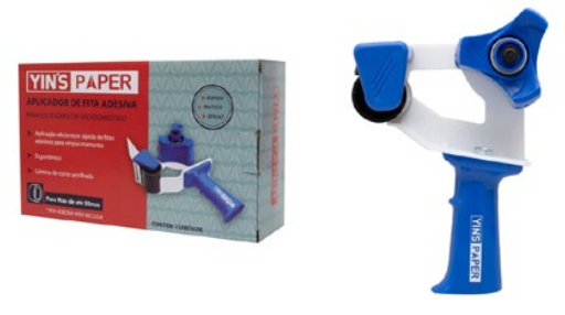APLICADOR DE FITA ADESIVA - PLASTICO AZUL - YP8391 - YINS