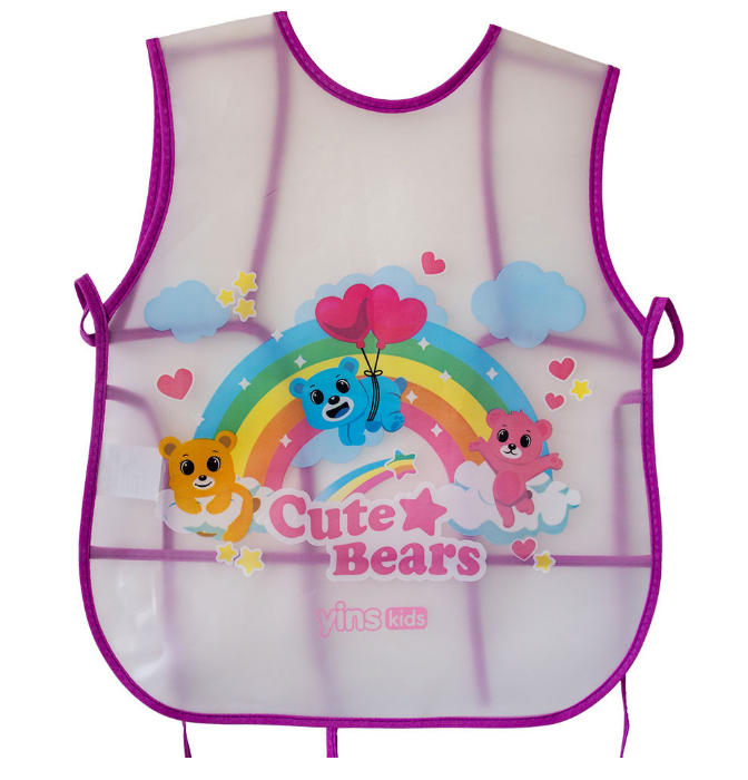 AVENTAL INFANTIL - DECORADO - CUTE BEARS - PCT C/ 6 UN - YP8665 - YINS