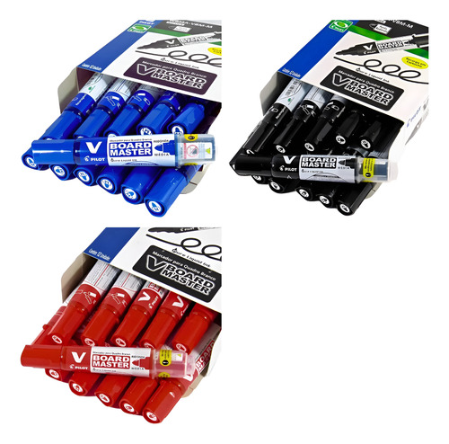 36 Marcadores Pincel Quadro Branco Pilot Recarregável Vboard