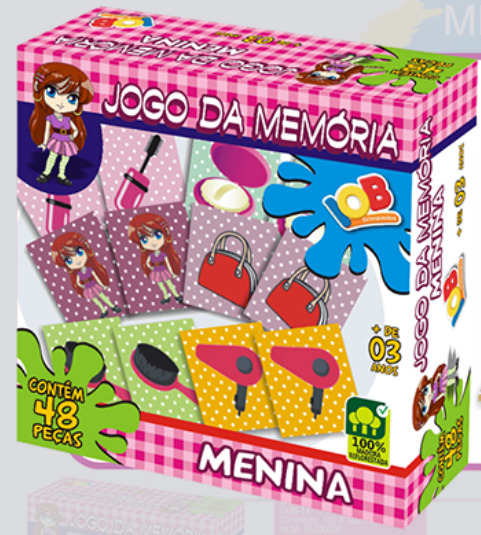 MEMORIA EDUCATIVA - 48 PCS - CAIXA CARTONADO - MENINAS - C204 - IOB