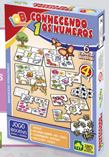 CONHECENDO OS NUMEROS - 30 PECAS - CAIXA CARTONADA - C163 - IOB