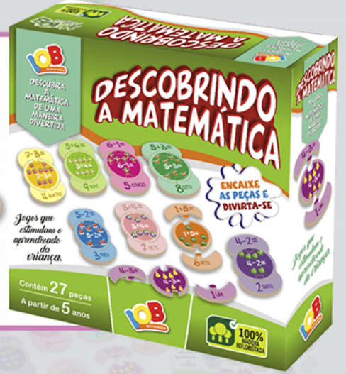 DESCOBRINDO A MATEMATICA - 27 PECAS - CAIXA CARTONADA - C233 - IOB