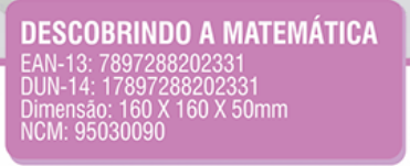 DESCOBRINDO A MATEMATICA - 27 PECAS - CAIXA CARTONADA - C233 - IOB