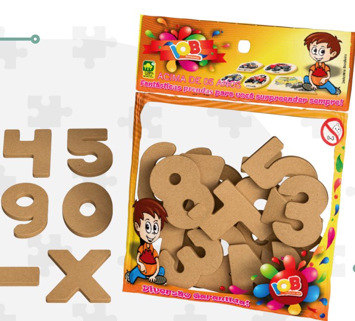 NUMEROS E SINAIS 28PCS - LETRAS RECORTADAS PCT C/ 12BLISTER - C261 - IOB