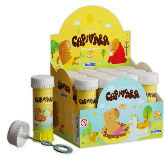 BOLHA DE SABAO DISNEY - 60 ML - CAIXA C/12 - CAPIVARA -  873297 - BRASILFLEX