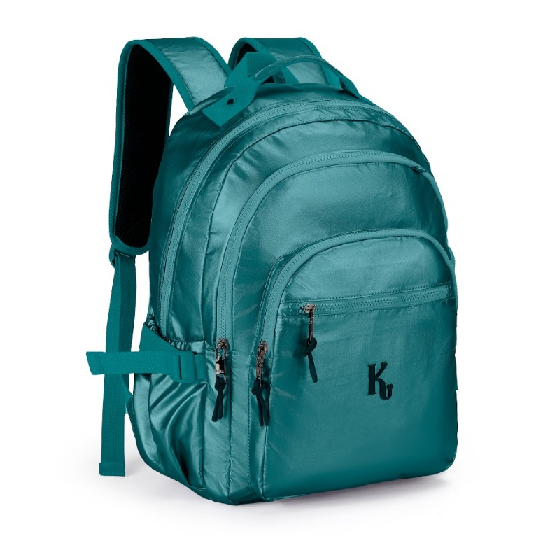 Mochila Feminina Metálica Premium KIKA Design Moderno | Brilho Metalisado | Cores Sortidas