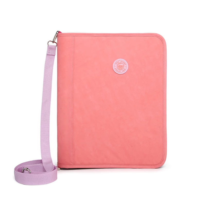 Fichário Kika Tecido Crinkle Dual Color Escolar Feminino Sortido, Reforçado e Moderno