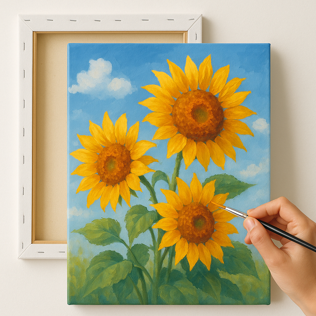 Tela para Pintura 20x30cm - Kit com 3 Unidades | Ideal para Tinta a Óleo ou Acrílica