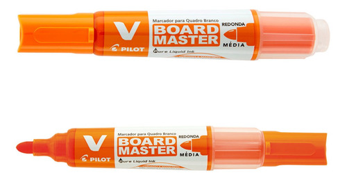 Pincel Marcador Quadro Branco Wbma Laranja Pilot 12 Unidades