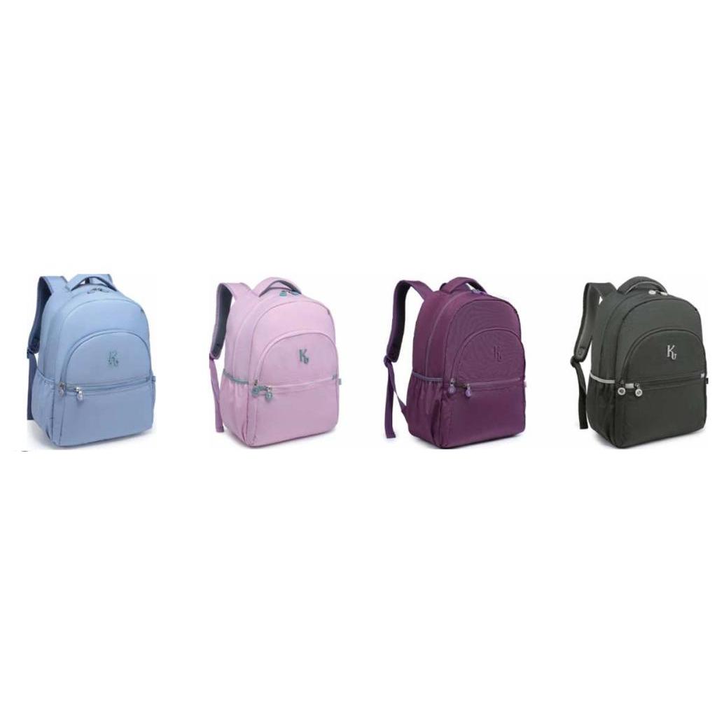 Mochila Feminina KIKA em Tectel KK2603 – Leve, Resistente e Moderna | Cores Sortidas | Ideal para Escola e Dia a Dia