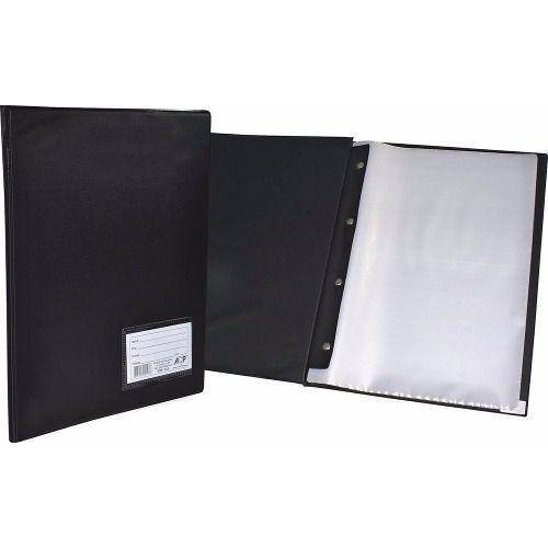 Pasta Catálogo 50 Envelopes Fino Preta ACP – Organização Profissional
