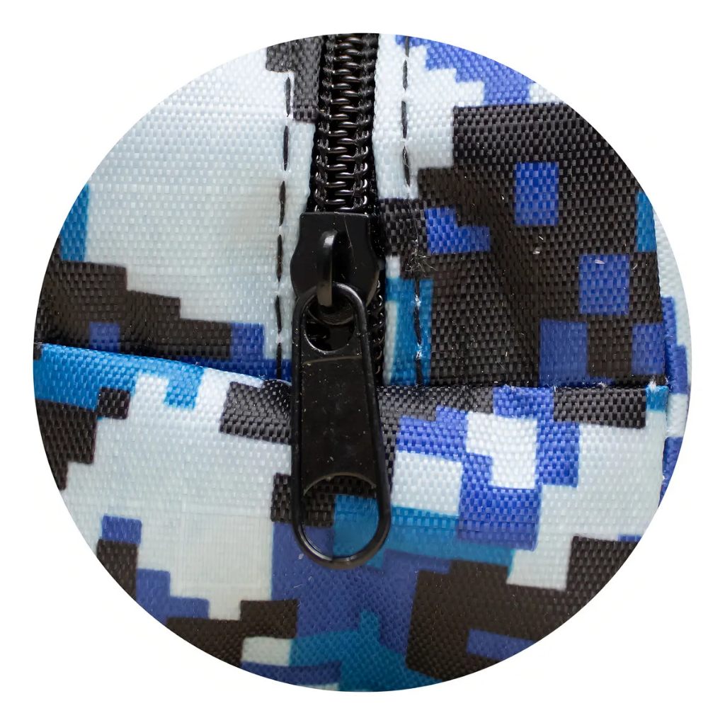 Estojo Escolar Camuflado Pixels Universitário Masculino