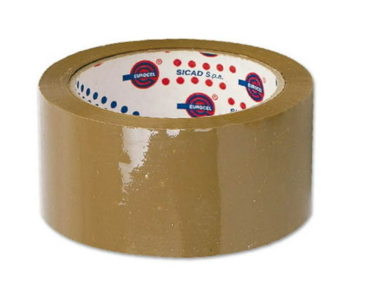 FITA ADESIVA MARROM - 45 X 40mm - PCT C/ 4 - EUROCEL