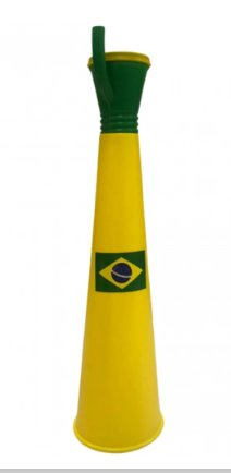 CORNETA TUBULAR GRANDE TORCIDA BRASIL - UNIDADE - BRASIL