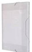 PASTA ABA ELASTICA 4 CM PCT C/ 10UN  TRANSPARENTE - A40B - PLASCONY